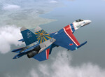 Dnen let s letounem Su-27 Flanker